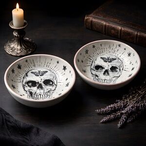 Skull Design Ceramic Bowls